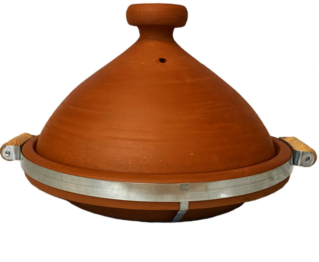 Tajine Natural ongeglazuurd met handvat 30 CM