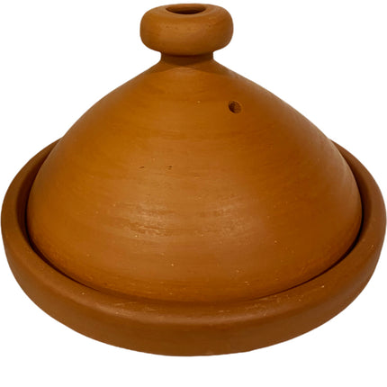 Authentieke Handgemaakte aardewerk tajine Naturel ongeglazuurd-Ø 34 cm