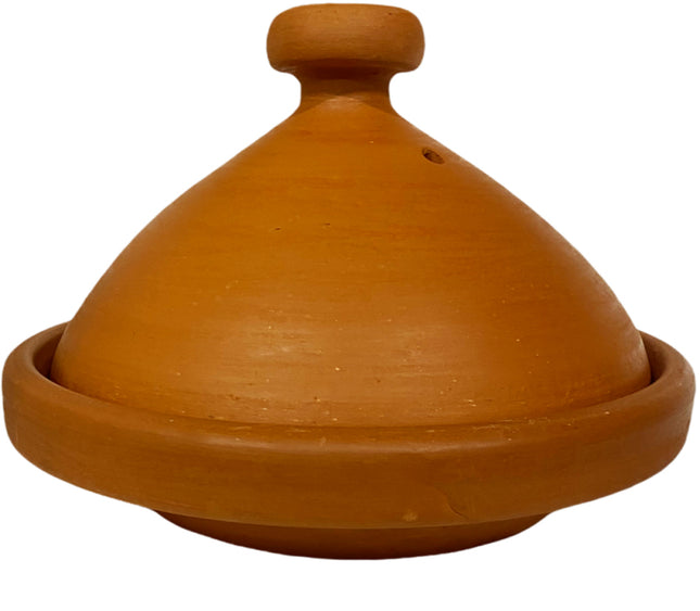 Authentieke Handgemaakte aardewerk tajine Naturel ongeglazuurd-Ø 34 cm