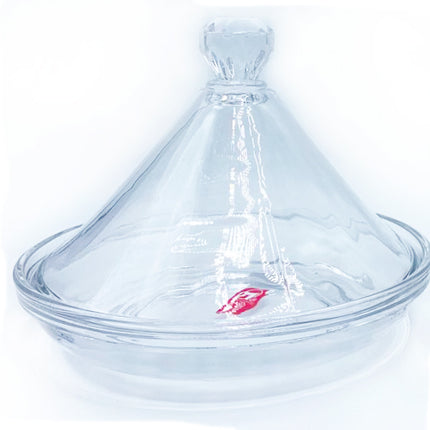 Decoratieve Glazen Tajine – Transparant – Ø17 cm