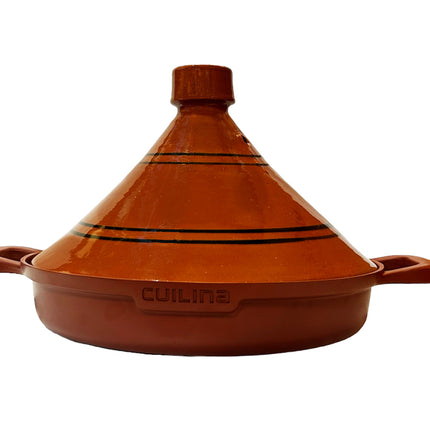Cuilina | Tajine Maroc Ø30cm - Handgemaakt keramiek deksel-  Non-stick - Geschikt voor Alle Kookplaten