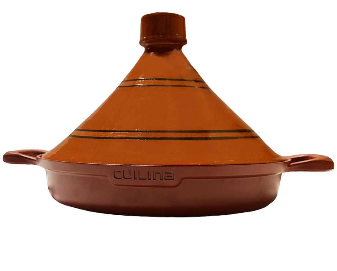 Cuilina | Moroccan Tagine Ø30 cm - Handmade ceramic lid - Non-stick - Suitable for all stovetops