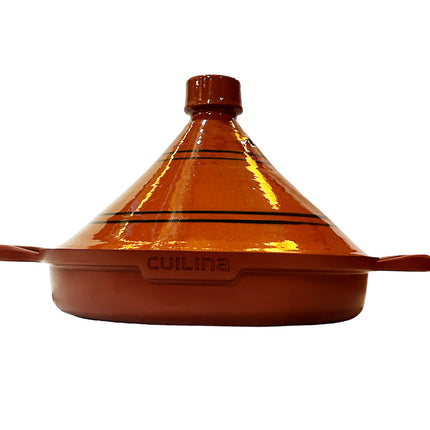 Cuilina | Tajine Maroc Ø30cm - Handgemaakt keramiek deksel-  Non-stick - Geschikt voor Alle Kookplaten
