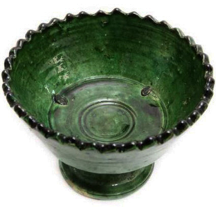 Tamegroute aardewerk schaal XL op poot Ø28