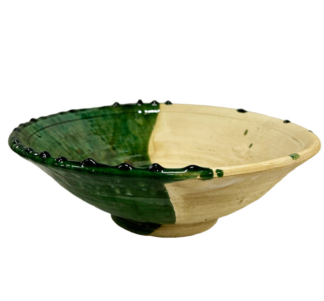 Half geglazuurde Marokkaanse Tamegrout kom