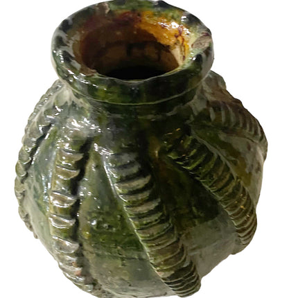 Tamegroute  aardewerk vintage vaas - pot relief