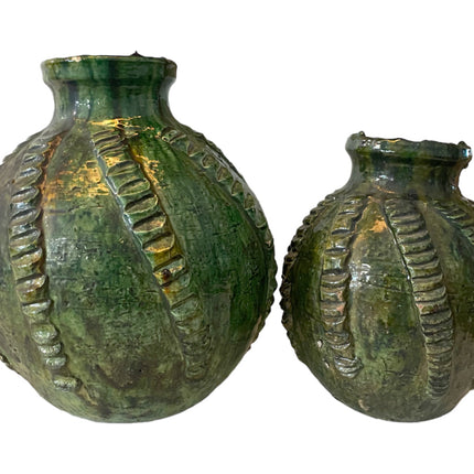 Tamegroute  aardewerk vintage vaas - pot relief