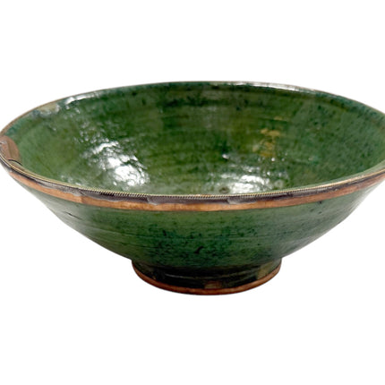 Tamegroute Kom met koperen rand Ø 20