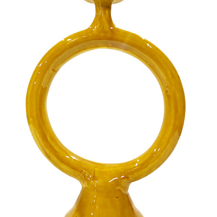 Handgemaakte Marokkaanse kandelaar ring Tadelakt