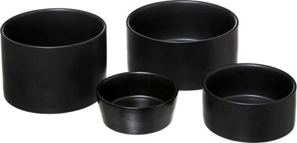 Tapasschaal / aperitiefset hout / zwart. 33cm