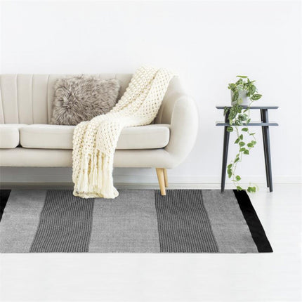 Marokkaanse tapijt zwart grijs 140x200cm