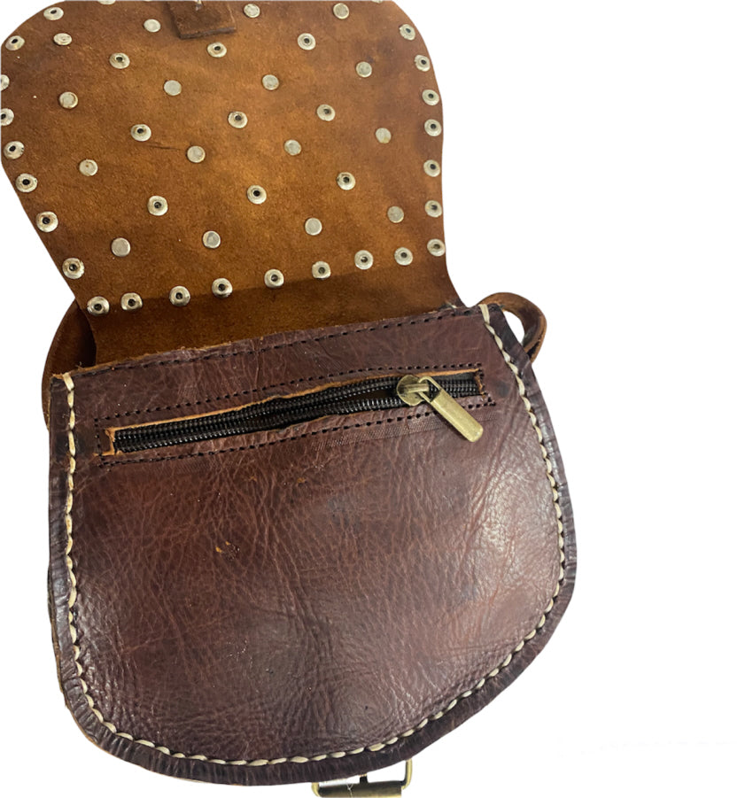 Marrakech Riveteuse sac brun