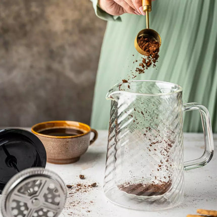 Klausberg Piston Koffie-/Thee Zetter - Glas -0.35L