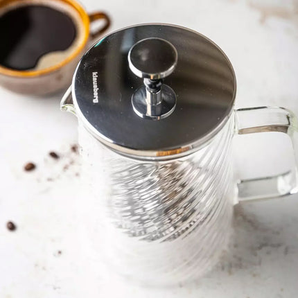 Klausberg Piston Koffie-/Thee Zetter - Glas -0.35L