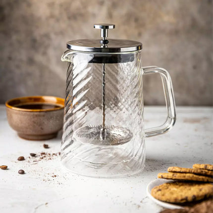 Klausberg Piston Koffie-/Thee Zetter - Glas -0.35L