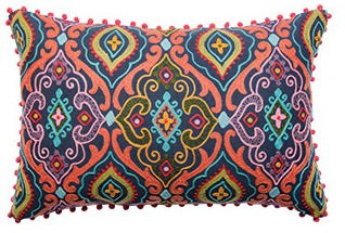 Housse de coussin brodée motif oriental 40x60cm