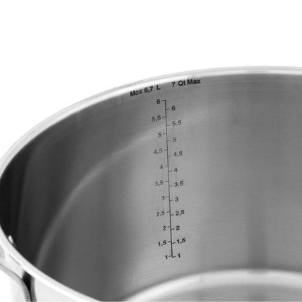 Tefal Jamie Oliver Kookpot - RVS - Ø 24 cm - Met glazen deksel - 6,7 L