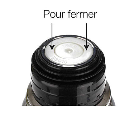 Black Double-Walled Thermos Flask - Insulating - 1 Liter