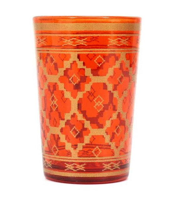 Verres à thé marocains avec motifs, lot de 6