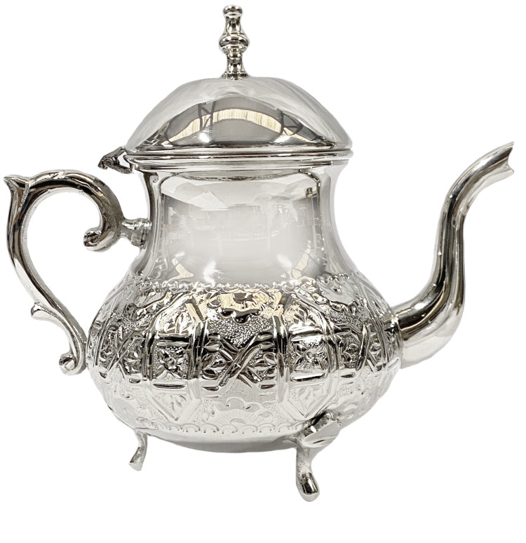 Marokkaanse theepot berrad – handgemaakt in Fes, gehamerd ontwerp