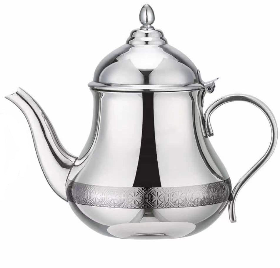 Théière marocaine en inox Fès 1,5 L