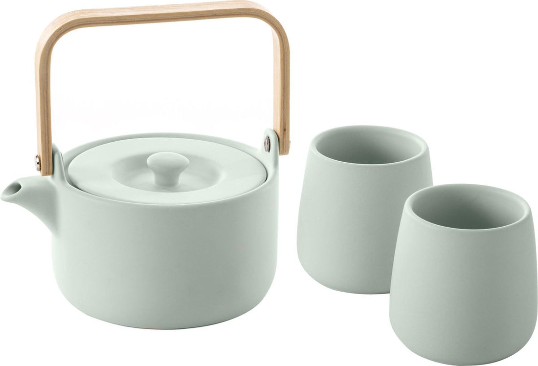 Secret de Gourmet keramische theepot met 2 kopjes – 50 cl + 20 cl