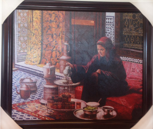 Painting of a tea lady