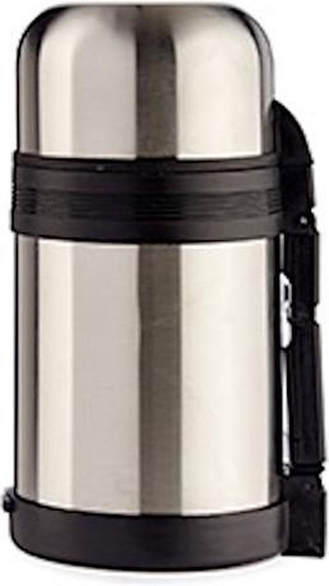 Thermosfles 800 Ml Rvs Grijs/zwart