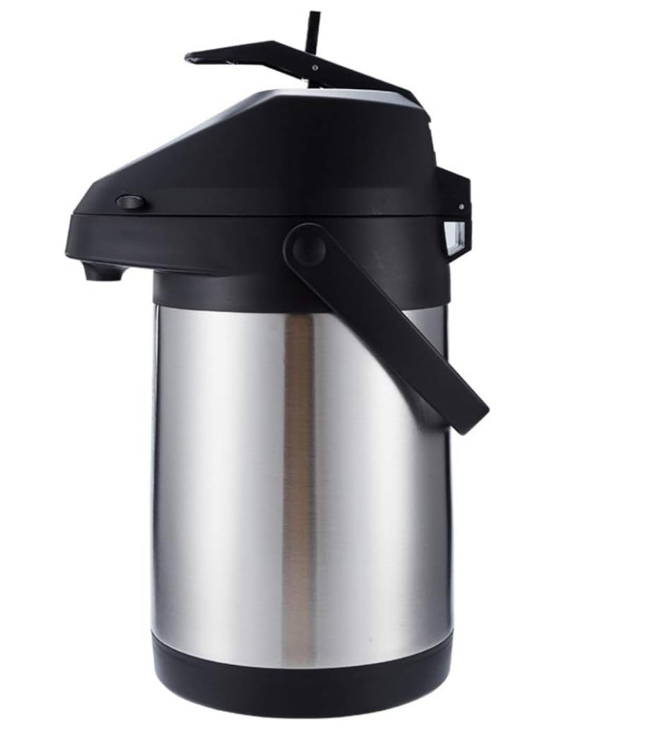 Vacuum flask - with dispenser - 2.5 litres - Pump - Stainless steel
