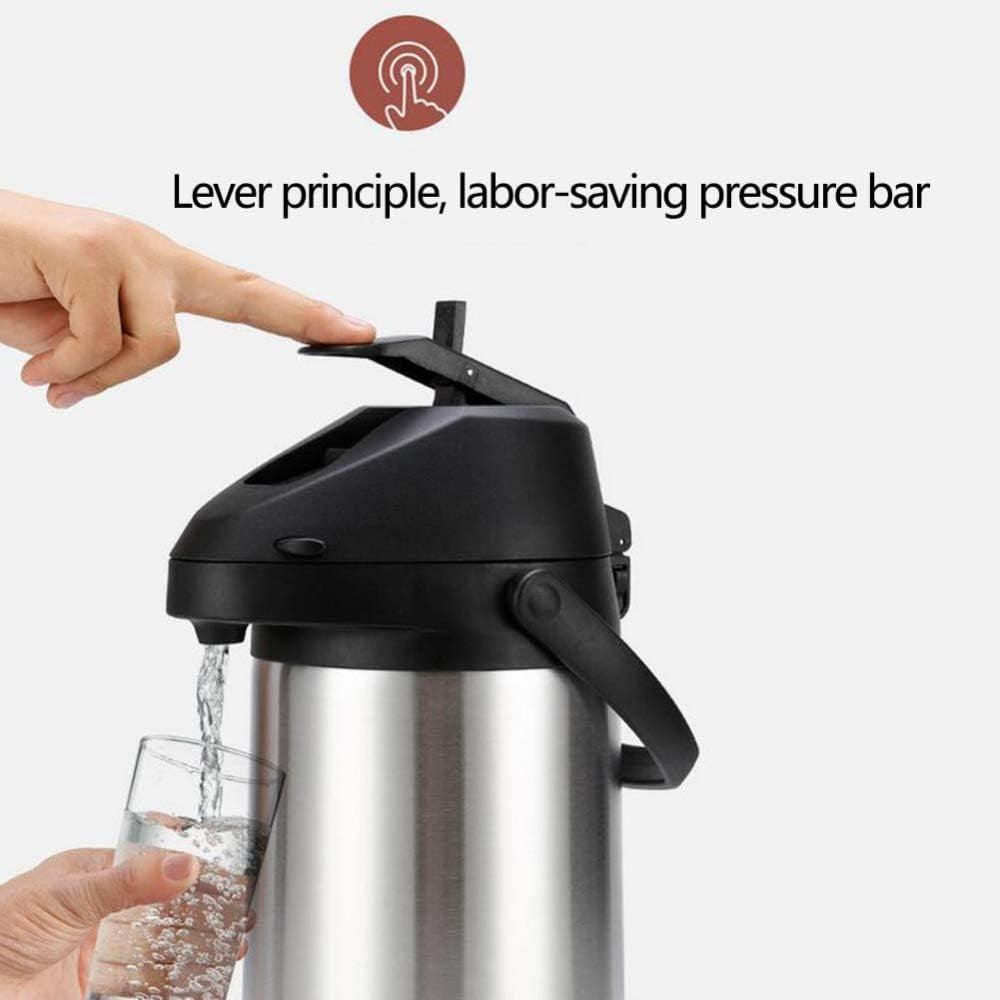 Vacuum flask - with dispenser - 2.5 litres - Pump - Stainless steel