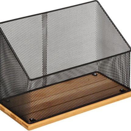 lectuurbak/tijdschriftcassette mesh - 29 x 14 x 20 cm