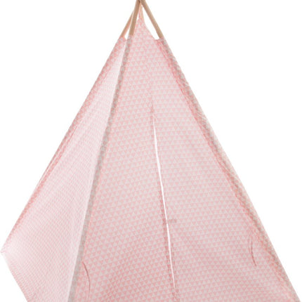 Tipi speeltent voor kinderen - 120 x 120 x 160 cm - roze - wigwam