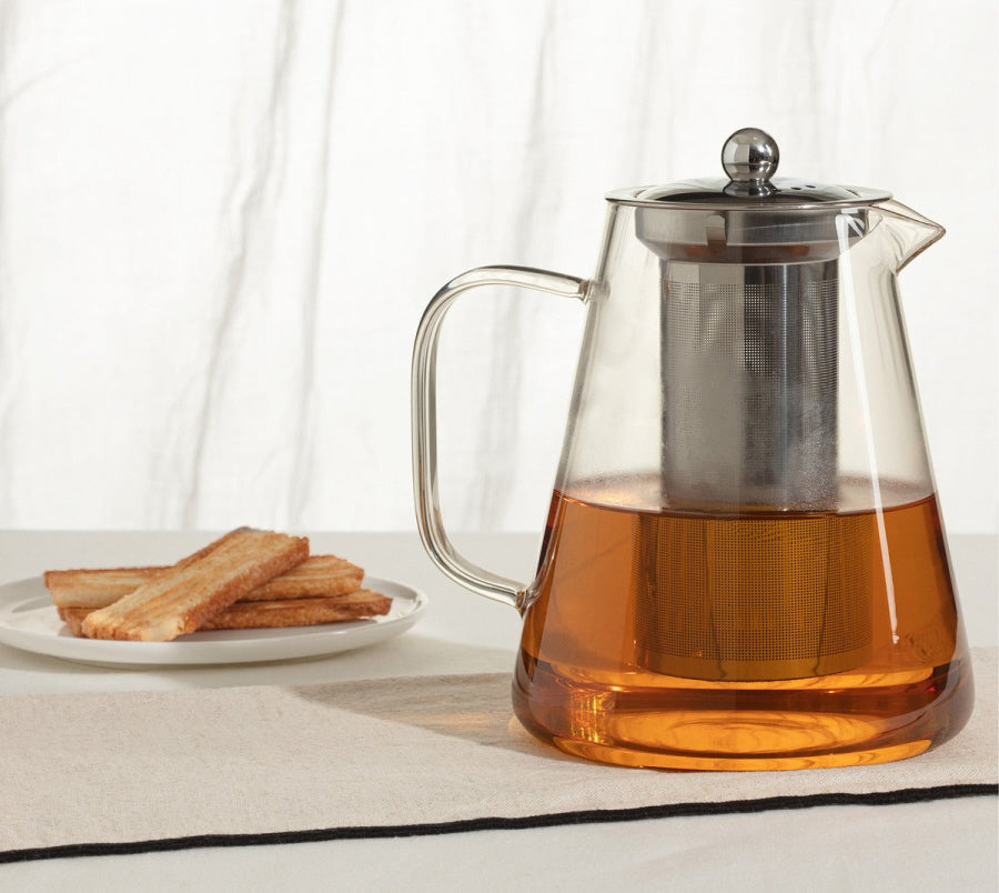 Secret de Gourmet theepot van glas met filter – transparant, 1,3 liter – foto 4