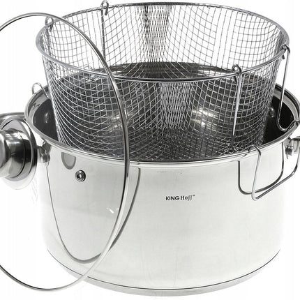 Traditionele frituurpan - diep - 5.5 liter