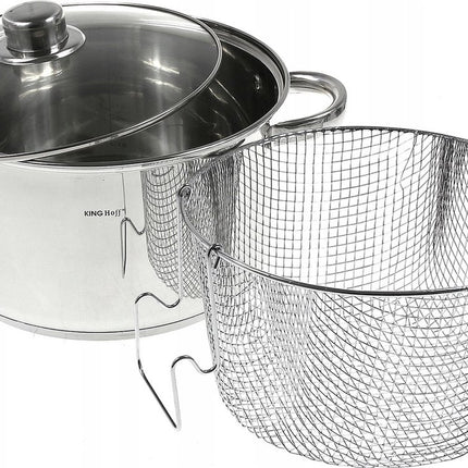 Traditionele frituurpan - diep - 5.5 liter