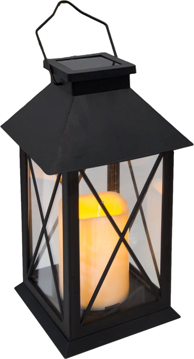 Tuin Lantaarn met LED Kaars - Solar