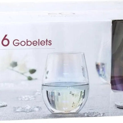 Set van 6x stuks tumbler glazen parelmoer Fantasy 540 ml
