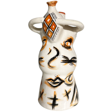 Marokkaanse Vaas/Fles met Amazigh Symbolen
