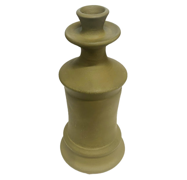 Handmade vaas aardewerk salie