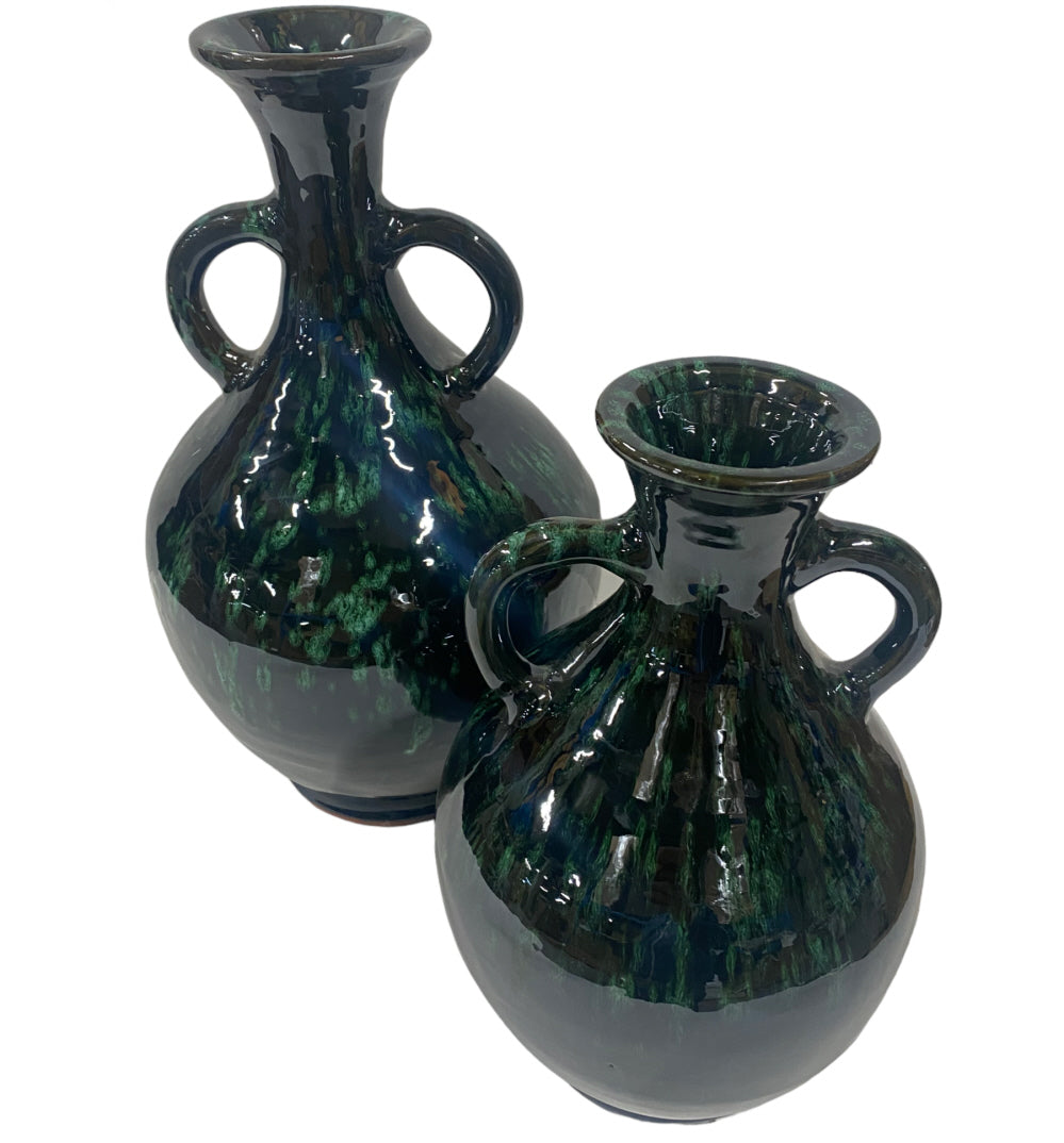 Vase Ourika vert foncé