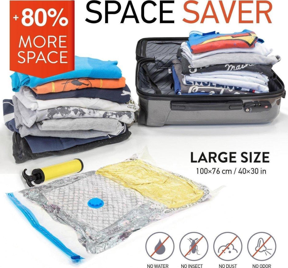 Vacuum Storage Bags 4 Pieces | Vacuum Bags | Storage Bag | Vacuum Bags | 60 x 80 CM