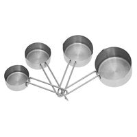 Kinghoff 4025 -Keukenmaatbeker - RVS - Set van 4 stuks - 60/80/125/250 ml