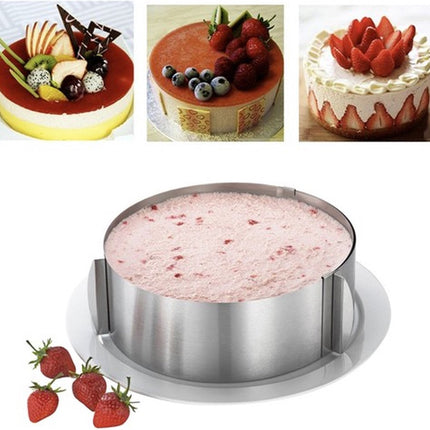 Verstelbare bakvorm/ cakevorm - Bak ring - van 16 tot 30 cm