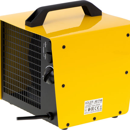 Alder - Elektrische verwarming Drie verwarmingsvermogens: 1000W, 2000W, 3000W | Verwarmingselement van keramiek Ventilatorkachel