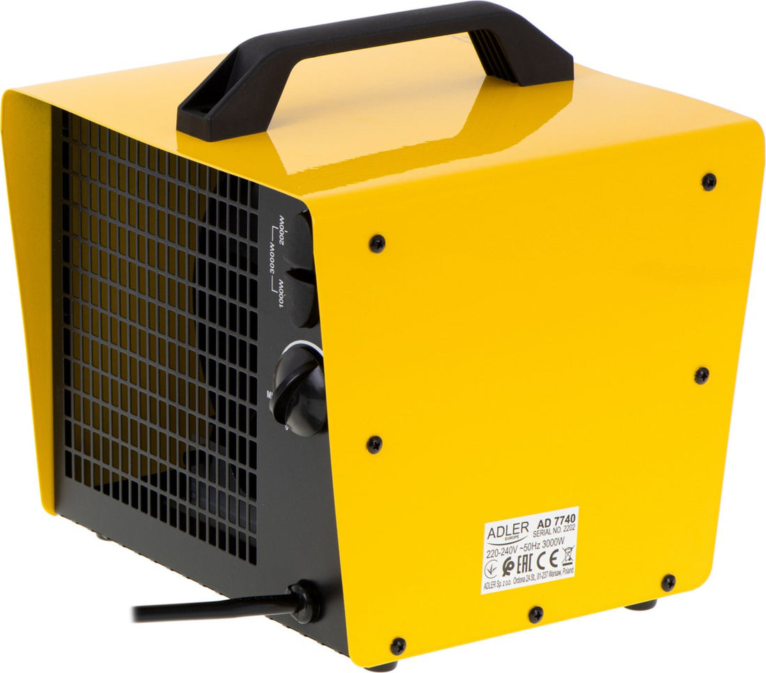 Alder - Electric heater Three heating power levels: 1000W, 2000W, 3000W | Ceramic heating element Fan heater