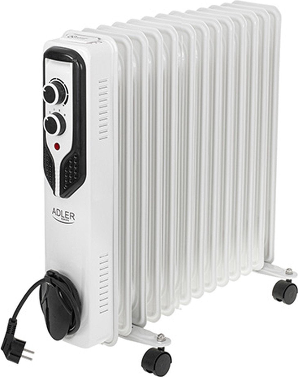 Oil-filled electric heater, Oil, 13 fins