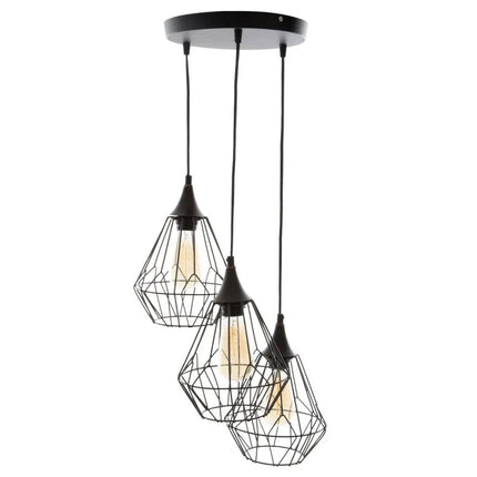 Industriële Hanglamp - Zwart
