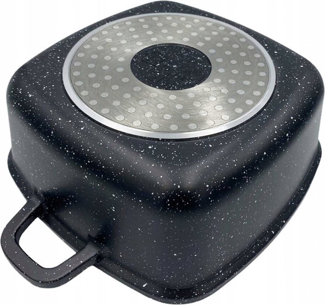 Kinghoff vierkante braadpan 20 cm – 2,8 liter, marmercoating, glazen deksel – foto 4