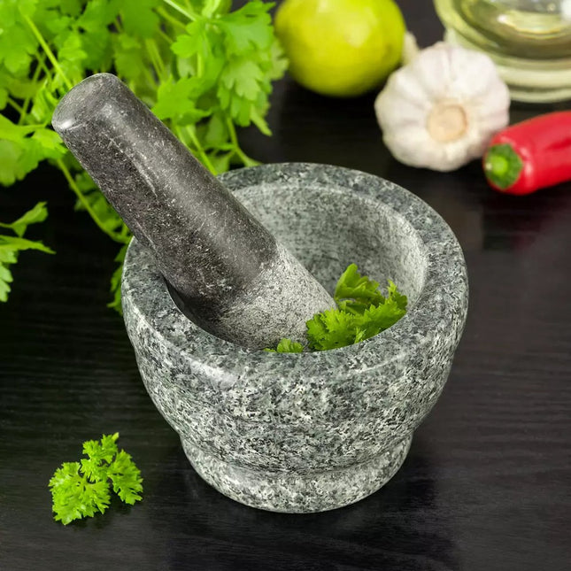 Kinghoff Granieten Vijzel en Stamper Set - Ø 14 x 8 cm