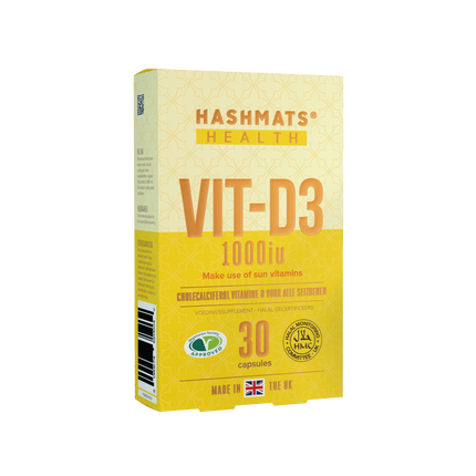 Halal Certified Vitamin D 1000iu - Vit-D3 by HASHMATS®